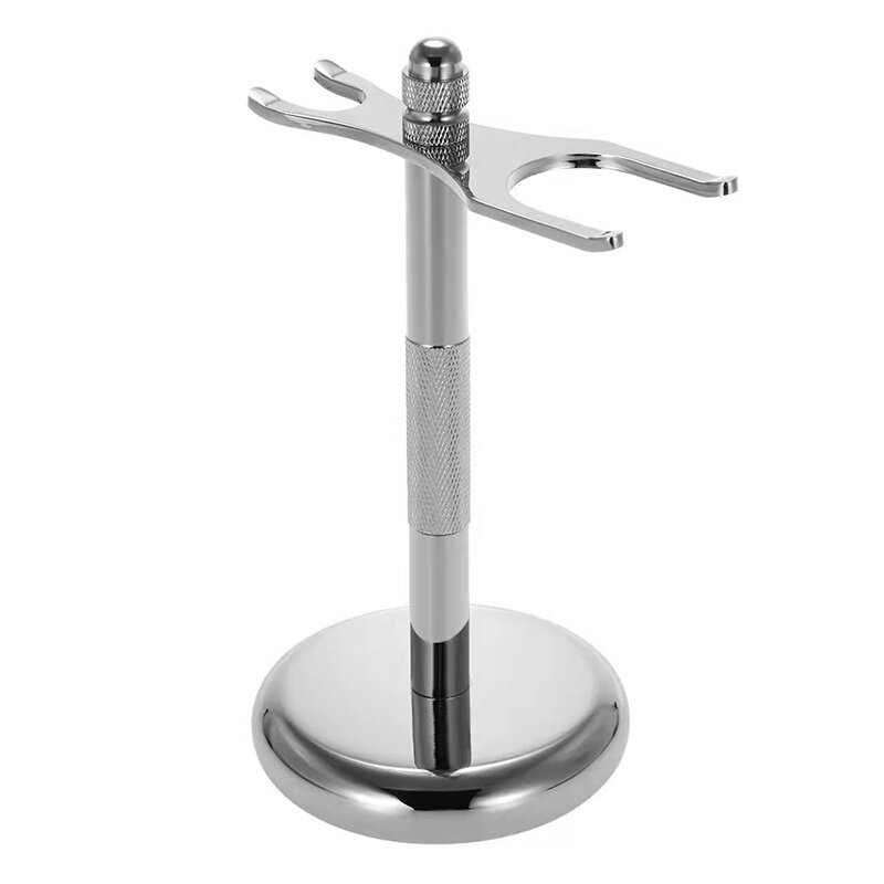 Magyfosia Heavyweight Stainless Steel Shaving Brush Stand Rack Perfect for Wet Manual Shaver Tool Gift Kit