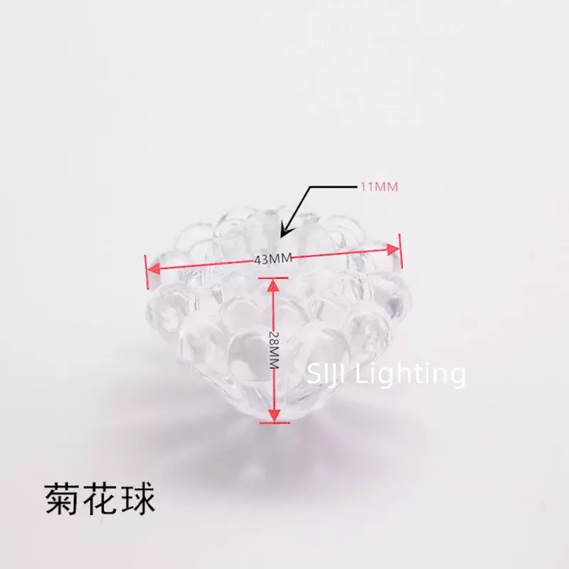 Lampu Dinding Led, lampu lilin Modern pas plastik dekorasi cahaya kristal warna Fitting plastik Resin akrilik kristal