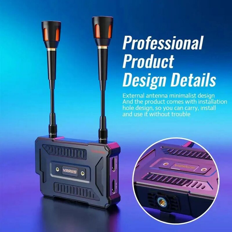 Transmisor y receptor inalámbrico, 338M, 1080P, compatible con batería de NP-F, kit de extensor compatible con HDMI para proyector de cámara DSLR a TV