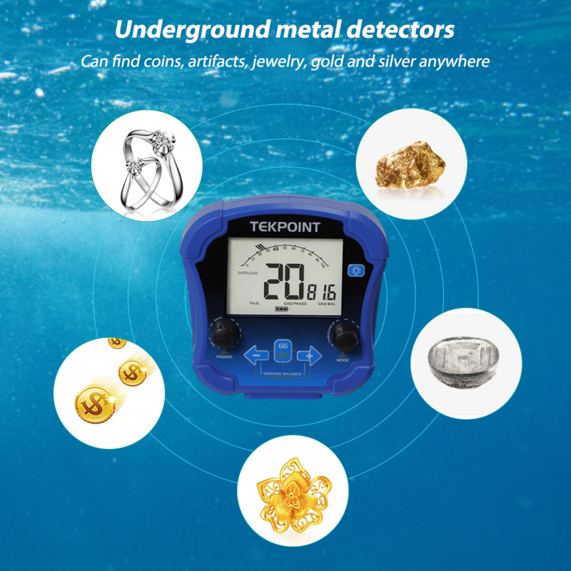 Md8050 detector de metais detector de ouro profundidade subterrânea profissional tesouro busca de alta frequência detectar caçadores rastreador
