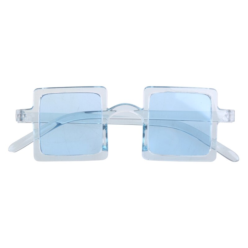 Gafas cuadradas tamaño para niños, gafas modernas con parte superior plana para niños 2 a 10 años