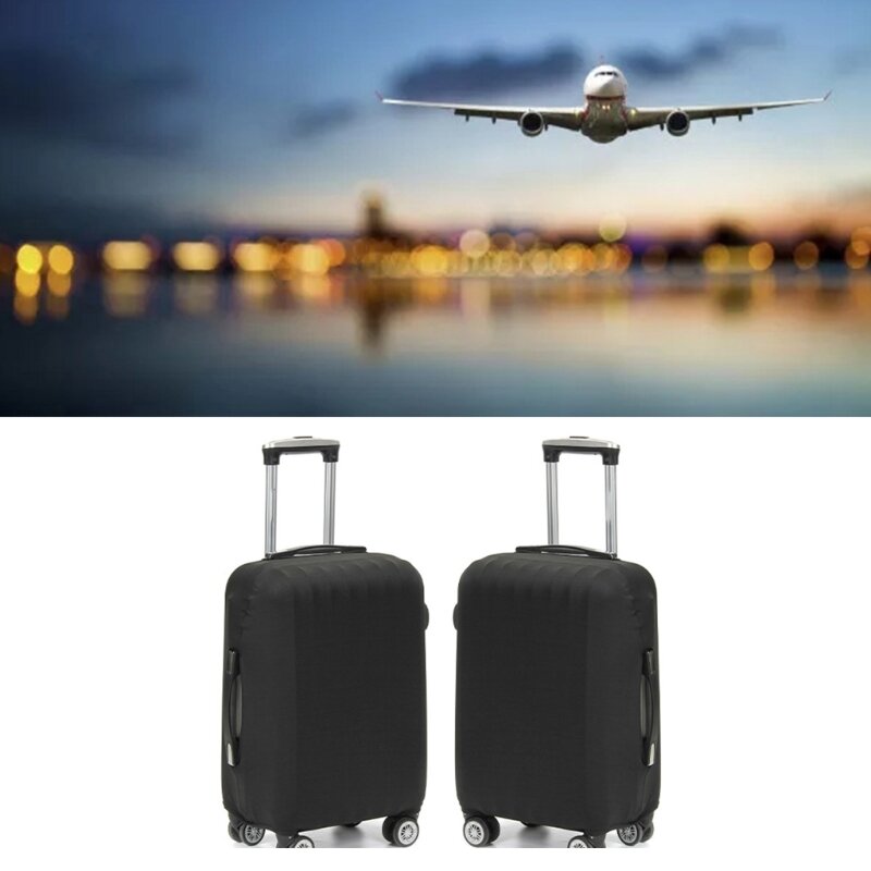 Funda elástica para equipaje, Protector de maleta de viaje, cubierta protectora antipolvo para carro, apto para 18-28''