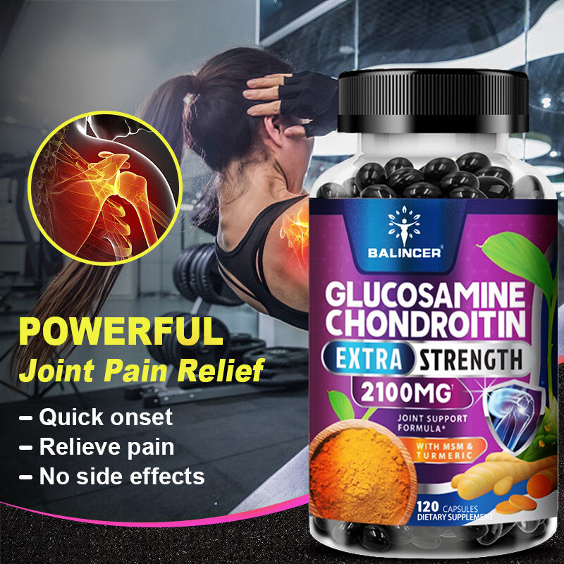 Glucosamine Chondroitin Extra Strength 2100 Mg - Relieves Arthritis and Supports Joint Mobility, Strength, and Comfort