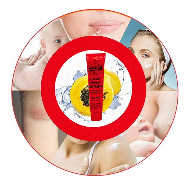25g Lucas Papaw unguento multifunzionale protezione per le labbra idratante balsamo per le labbra pannolino Rash Cream Papaya Skin Rash Cream Repair Cream