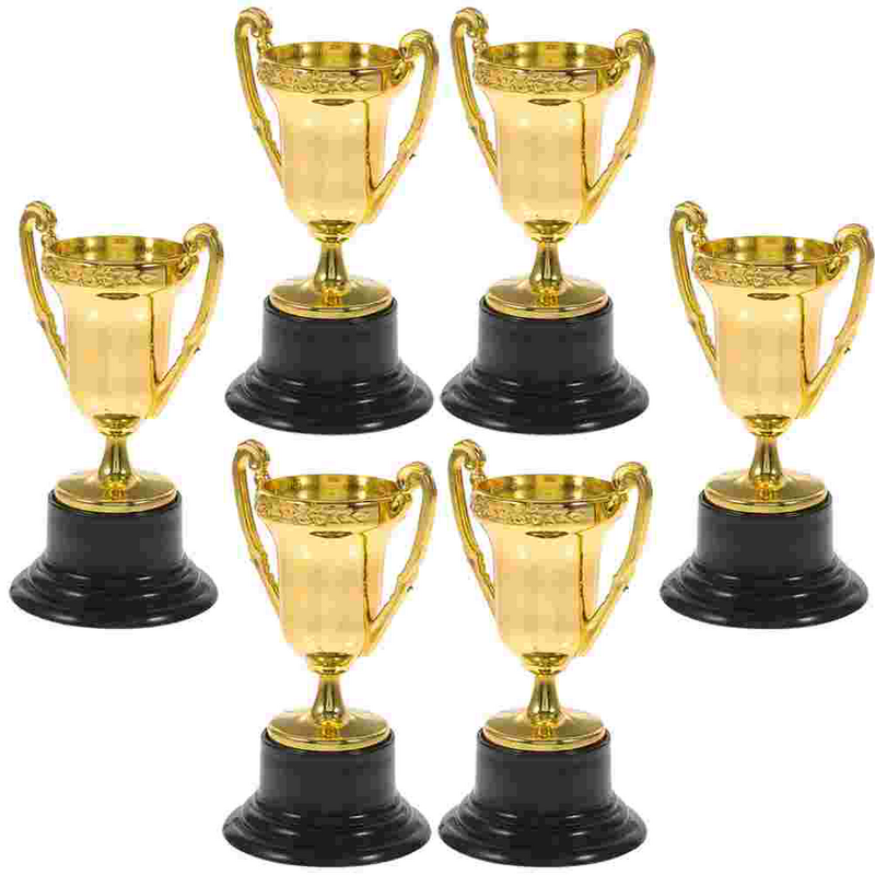 Trofeo de juguete para niños, Mini deportes de plástico, copa de fútbol dorada, recompensa, ganador, fútbol, juguete para niños, Copas de premios de béisbol