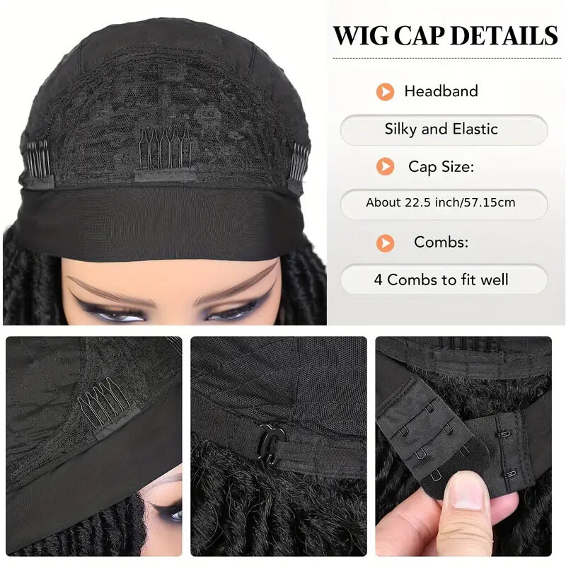 女性用ロングアイスリボンウィッグ,かぎ針編みのヘアカバー,クロスボーダー,小さなロールのかぎ針編みのヘアフック