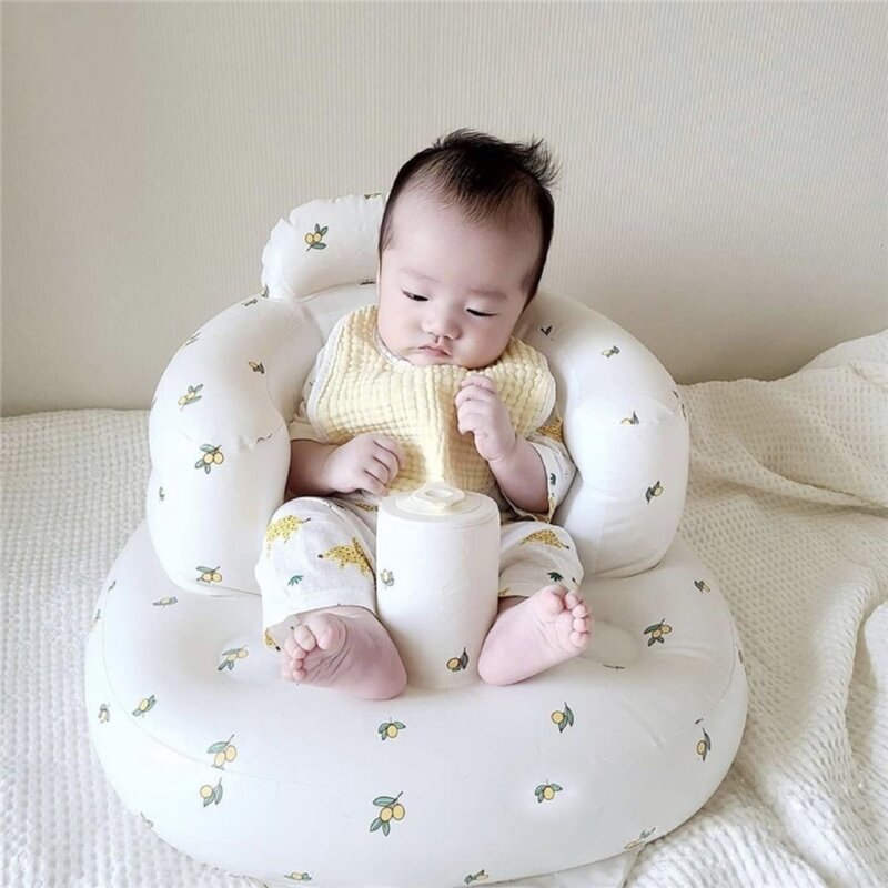Zk40 multifuncional assento inflável do bebê inflável sofá do banheiro aprendizagem jantar cadeira de jantar fezes de banho portátil anti-queda