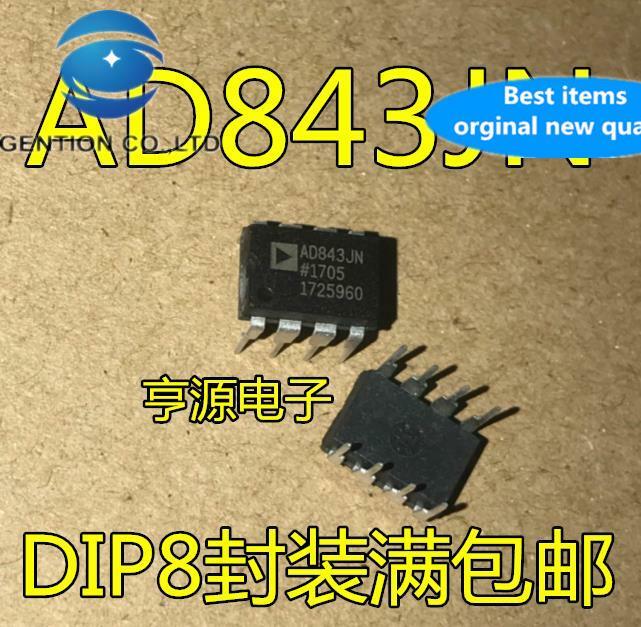 Chip amplificador 100% original, nuevo, 10 piezas, en stock, AD843JN, AD843, AD843JNZ, DIP-8, AD843JRZ, AD843JR, SOP8