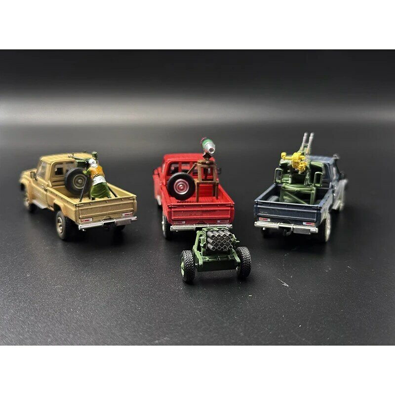 ワンアームピックアップトラックダイキャストカーモデル、ミニチュアおもちゃホビーファン、hf在庫、1:64、lc79、j70