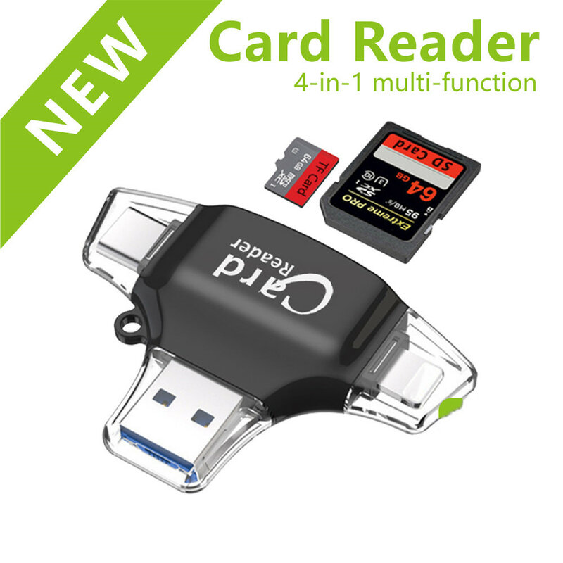 Leitor de cartão sd de memória sd micro adaptador carte sd tipo c otg memória cardreader para iphone samsung macbook