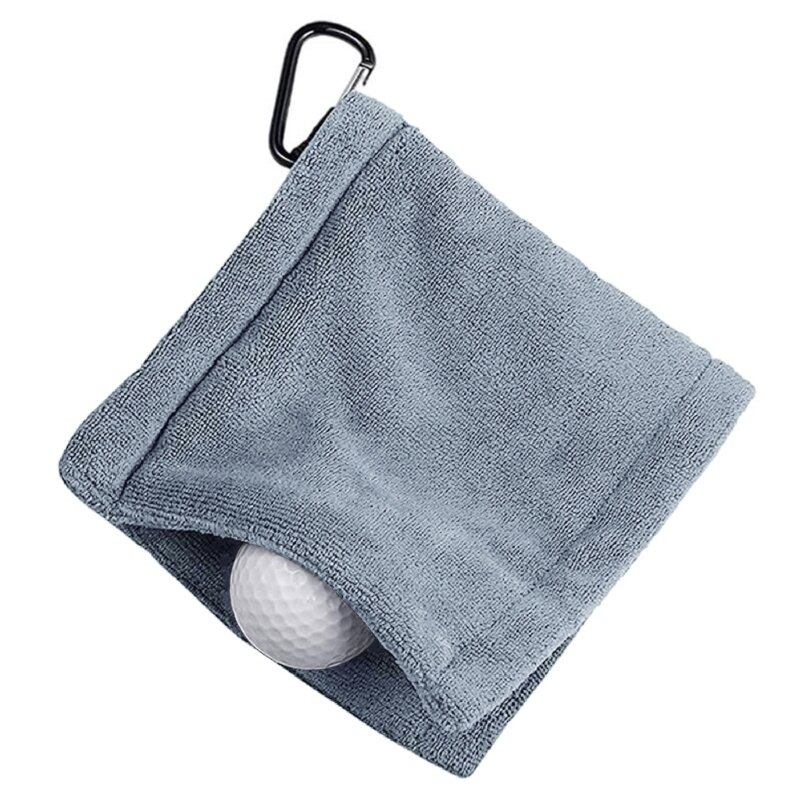 Asciugamano da golf con moschettone per sacca da golf Campo da golf Esercizio Yoga Campeggio