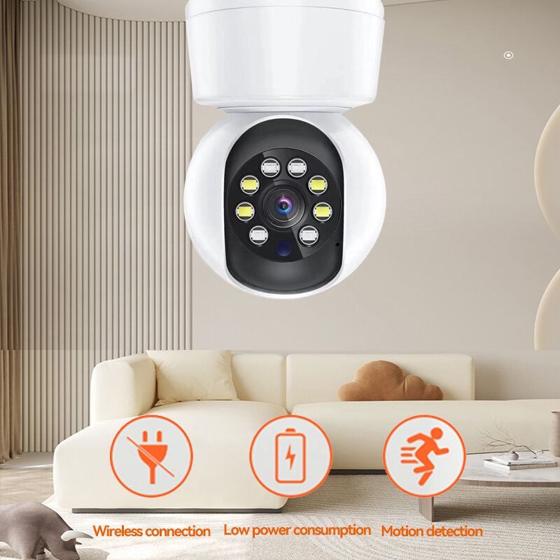 Cámara de vigilancia IP con Wifi, videovigilancia de 2MP, protección de seguridad CCTV, seguimiento inteligente inalámbrico, Monitor infrarrojo para bebé