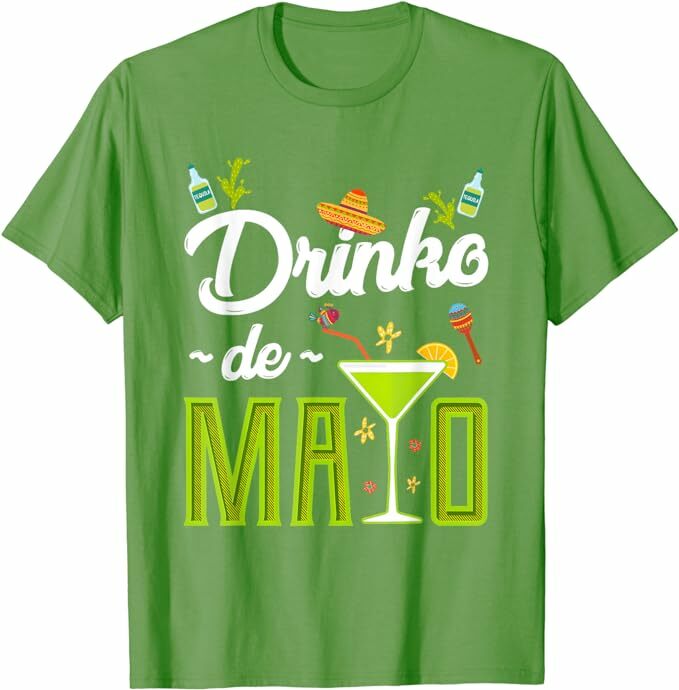 Cinco De Mayo Shirt Drinko De Mayo Fiesta Mexican Party T-Shirt Mexican Independence Day Costume Graphic Tee Short Sleeve Tops