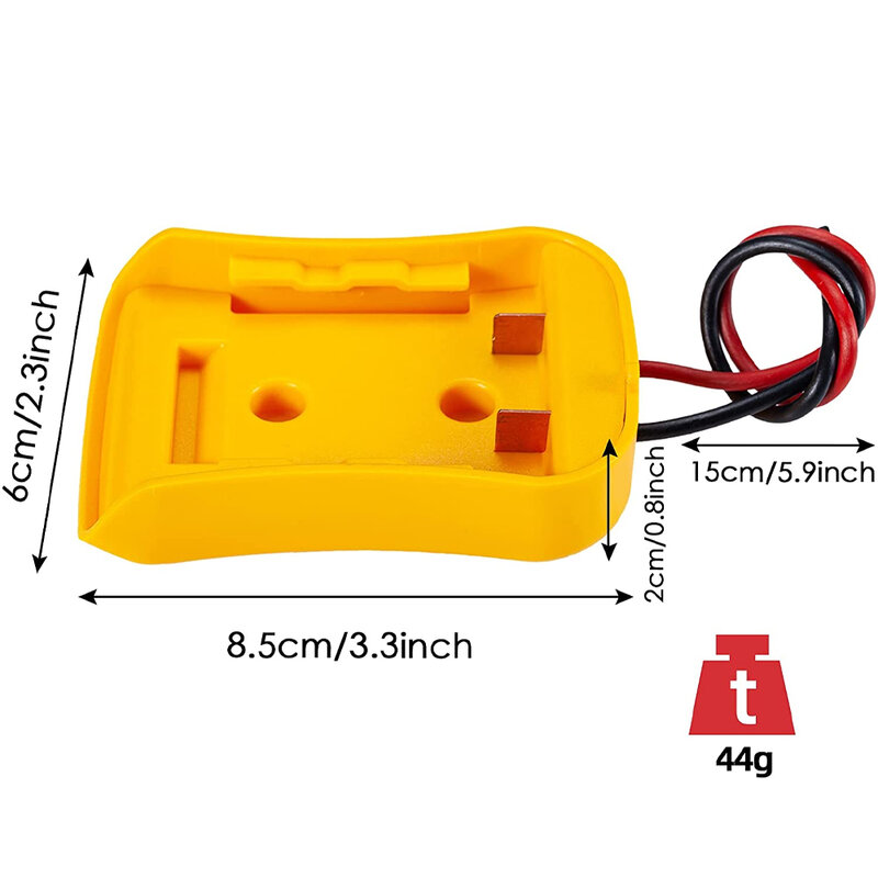 For Dewalt 18V/20V Max Battery Adapters Dock Power DIY Battery Converter Connector 12AWG Home Power Tools Parts Replacement