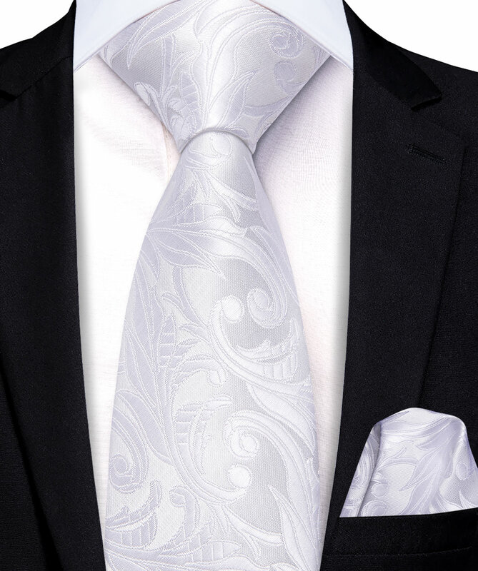 Hi-Tie-biały kwiatowy krawat dla dziewczynek chłopięcy rękodzieło dziecko krawat jedwabny 120CM długości 6CM szerokości strój dla uczniów