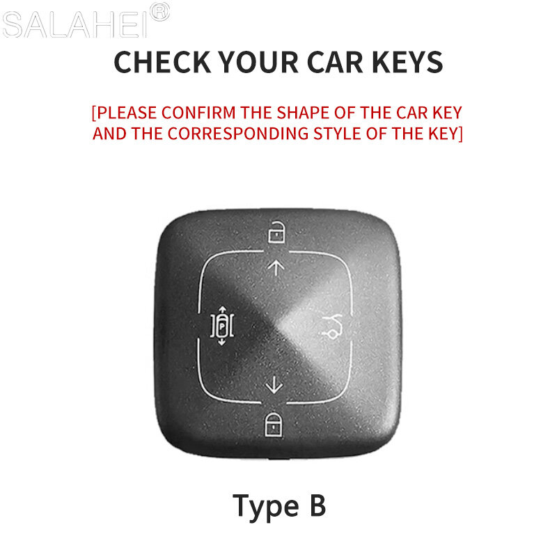 Wildleder Auto Smart Remote Key Case Voll abdeckung Schutz Shell Halter Anhänger für Zeekr 001 Zeekr x 2023 2024 Auto Schlüssel bund Zubehör