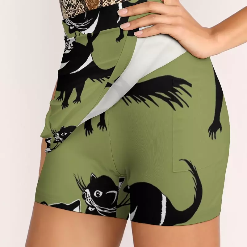 Paar tasmanische Teufel gefährdete Röcke Frauen mode Hosen rock Miniröcke Büro kurzer Rock tasmanischer Teufel