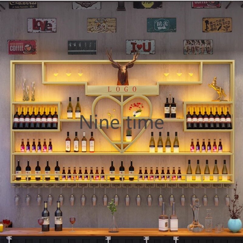 خزانة بار ويسكي يابانية ، مكتب استقبال ، رفوف نبيذ حديثة ، تجارية بسيطة ، ديكورات منزلية ، أساسيات