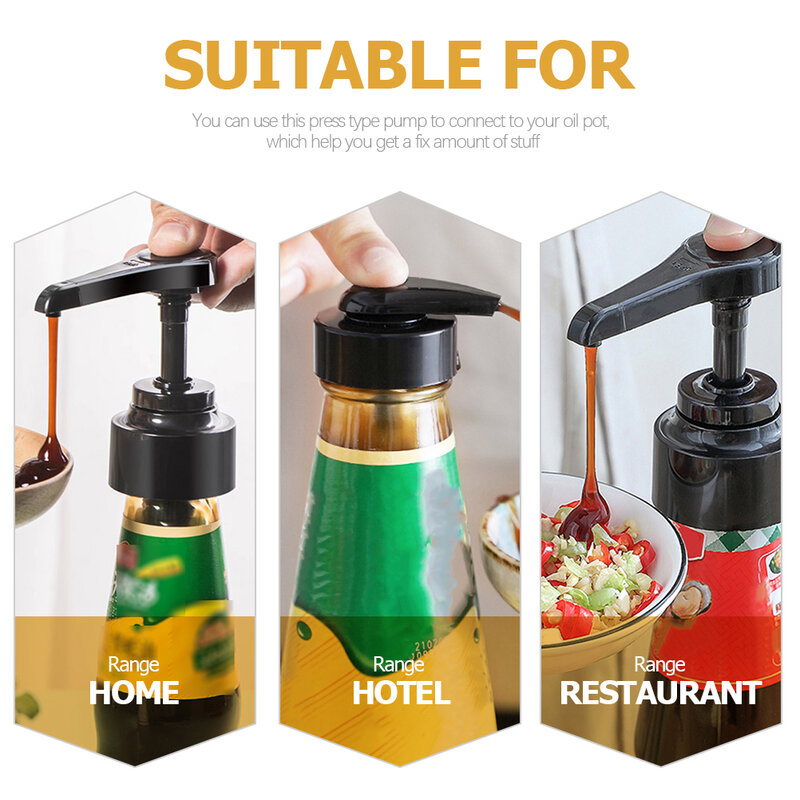 4Pcs Pumps Oil Bottle Syrup Nozzle Food Dispenser Perfume Dip Tube Lotion Replacement Head Oyster Sauce Bottle Stopper Dispenser