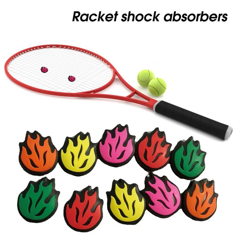 Amortiguador para raqueta de tenis, accesorio con forma de llama, Gel de sílice, protege las articulaciones del codo, 4 piezas, 3,5 cm