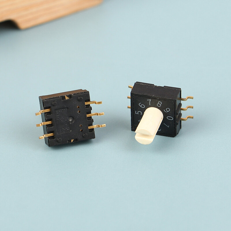 Interruptor de codificación de Dial giratorio de 2 piezas, 10 0-9, parche 3:3 con mango, accesorios de interruptores de codificación rotativa