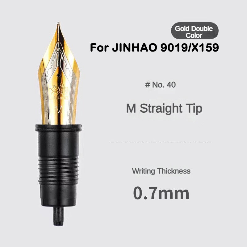 1/3 sztuk JINHAO Iridium zastąpiło Nib EF/F/M dla 9019/X159/82/82 mini/100/9056/9036 pióro wieczne przybory szkolne stacjonarne