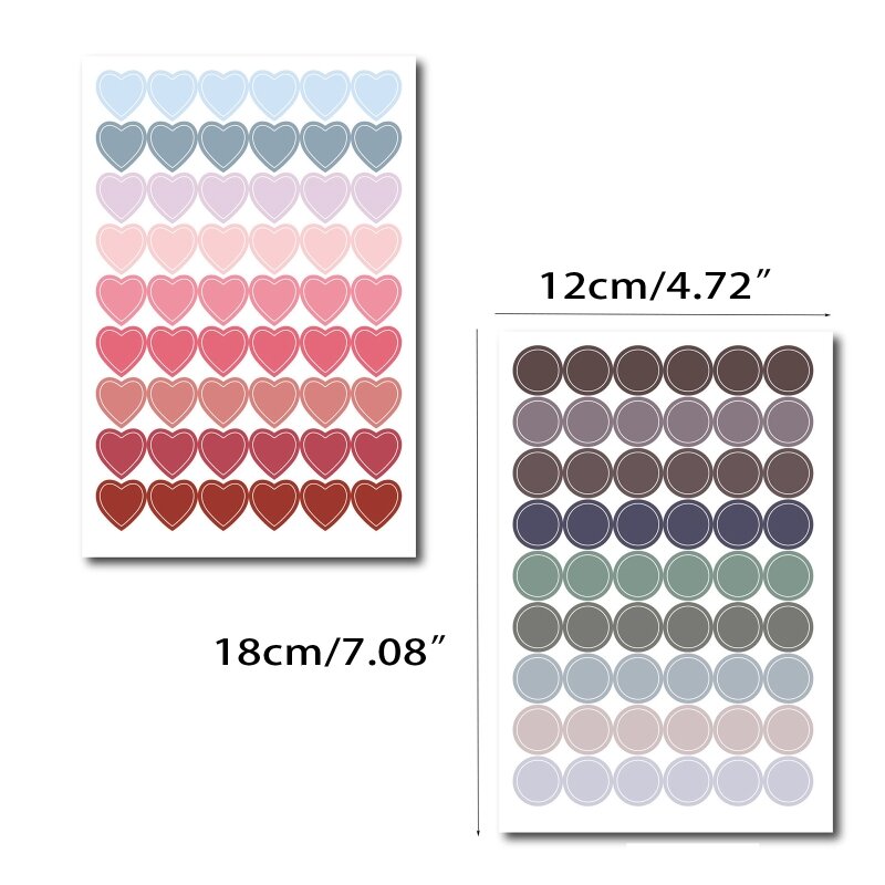 Leuke Kleurrijke Planner Stickers Esthetische Mini Pictogrammen Zelfklevende Decoratieve Decals Voor Scrapbooking Papier Journaling Kaart D5QC
