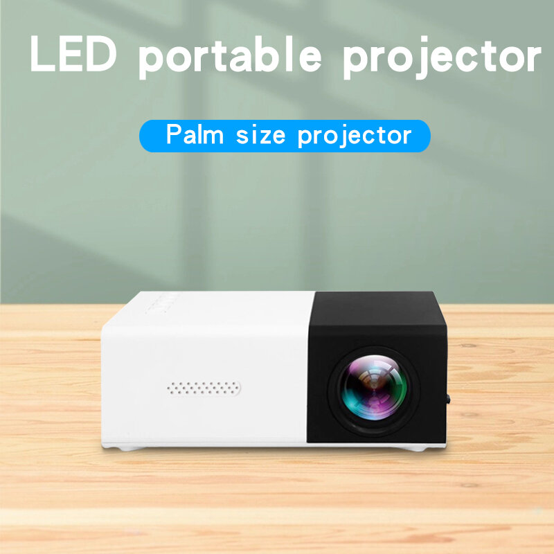 Портативный мини-проектор YG300, телевидение высокой четкости, USB, поддержка памяти SD, наружный кинопроектор