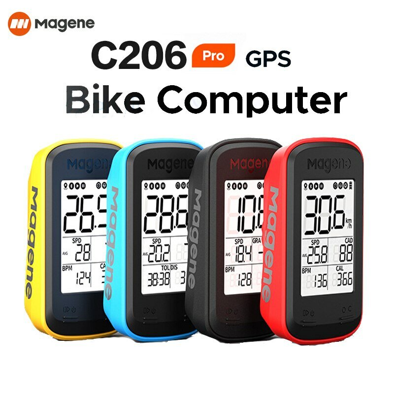 Magene Speedometer sepeda nirkabel, Odometer sepeda GPS komputer C206/PRO tahan air