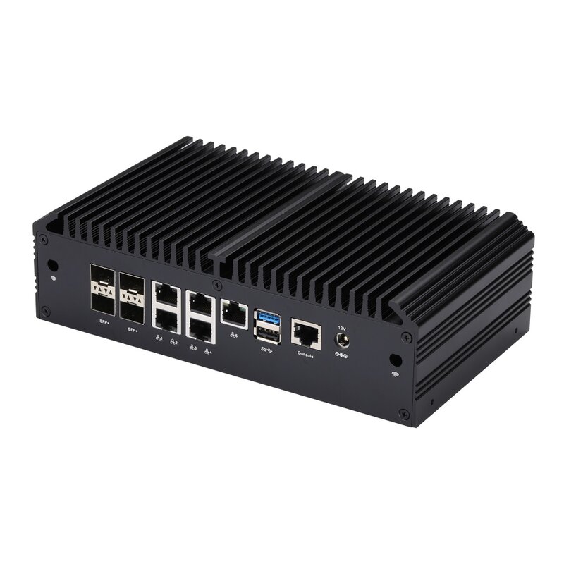 Mini PC Atom C3338R/ C3558R/ C3758R/ C3758 Onboard, 4x 10G SFP+/ 5x Intel 2.5G LAN/ Mini SAS/ console/ VGA,  Mini Server/ Router