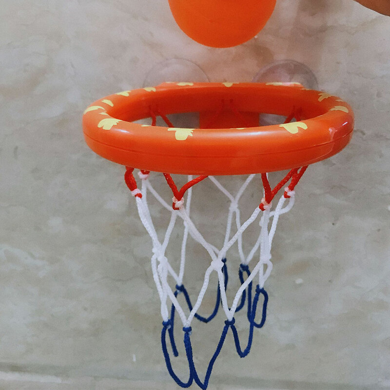 Aro de baloncesto de plástico para niños, juguete seguro y confiable de baño, diversión multifuncional