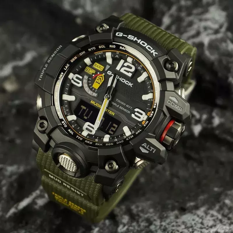 G-SHOCK jam tangan pasangan seri warna-warni GWG-1000 baru jam tangan tahan air olahraga lampu LED uniseks jam tangan pria multifungsi mewah.