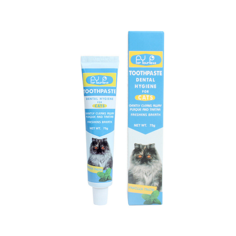 Baunilha Pet Toothbrush, conjunto de creme dental para gato pequeno e médio, limpeza da boca, Pet Acessórios Suprimentos, Novo, 2022