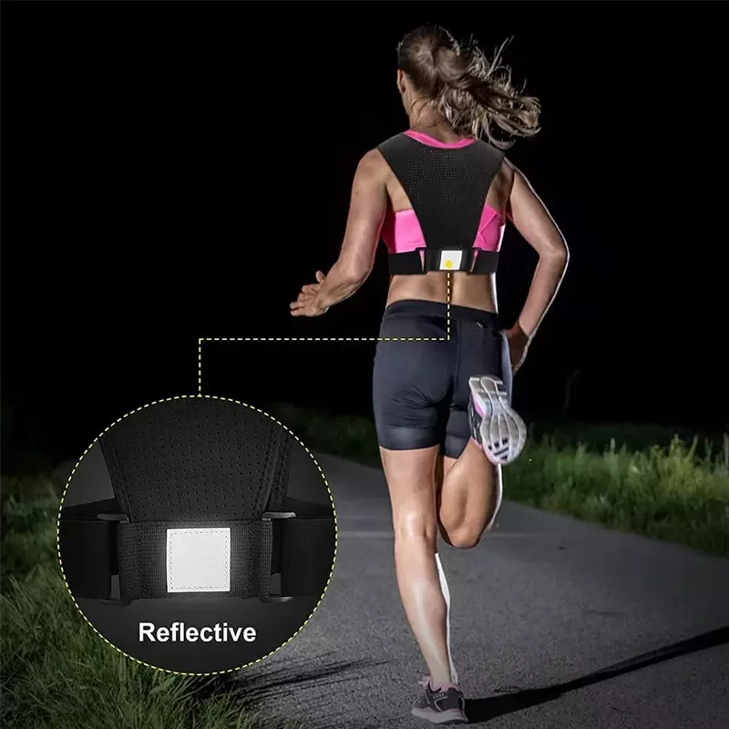Running Phone Holder - Reflective Jogging Vest with 3 Pockets for Phone, Cards, Keys - Suited for All Mobile Phone Models bolsos