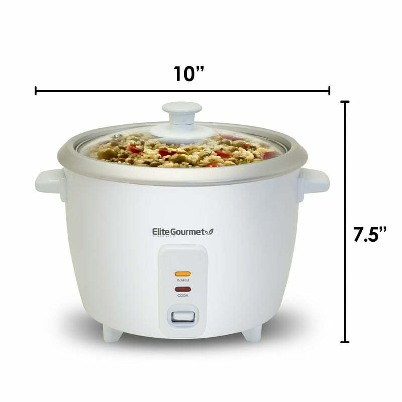 6 Cup Rice Cooker with Glass Lid ERC-003