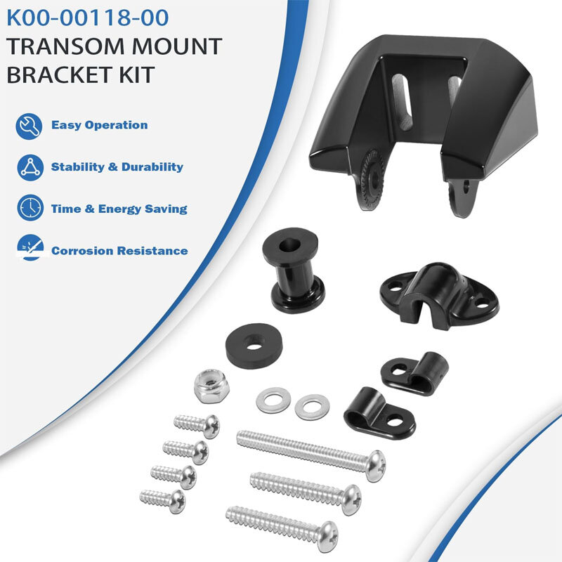 Kit de soporte de montaje de popa de K00-00118-00, reemplazo de soporte de patada para transductor Garmin 010-10272-00