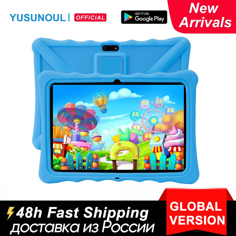 Present 10.1 Inch Kids Tablet Android 10.0 Video Calls IPS Screen Phone Call Wifi Bluetooth Play Store tabs For Educational