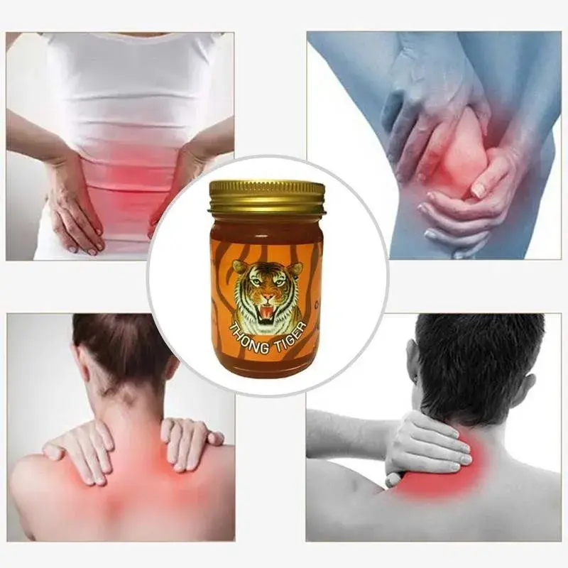 Thai Tiger Balm Ointment Medical Plaster Joint Arthritis Rheumatic Pain Patch Red Tiger Balm Cream Outdoor Camping Equipment