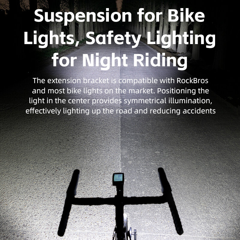 ROCKBROS Cycling Computer Bracket Speedometer Extension Holder Gopro Light MTB Road Holder Centered Handlebar Bike Accessories