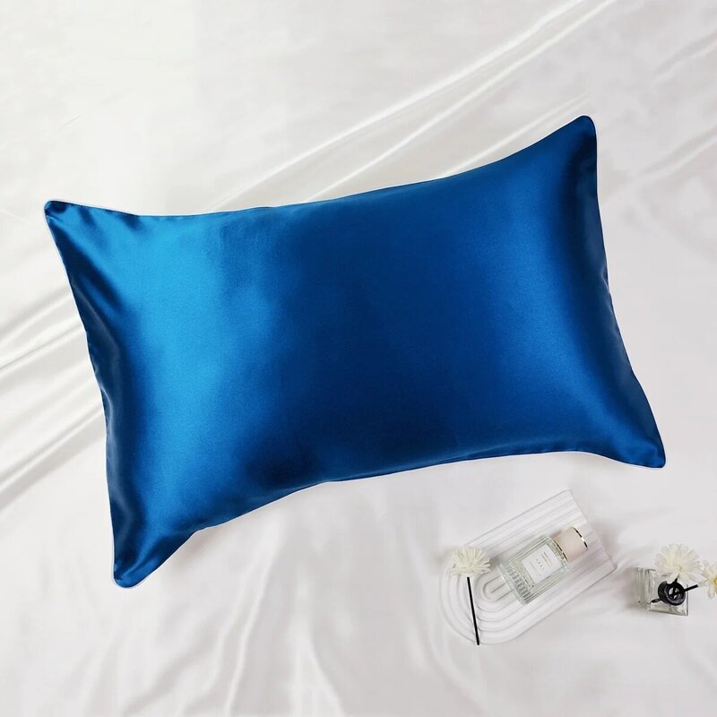 2 PACK 100% mulberry Silk 22 momme satin silk multicolor pillowcases pillow cases Envelope Closure standard queen king LS001
