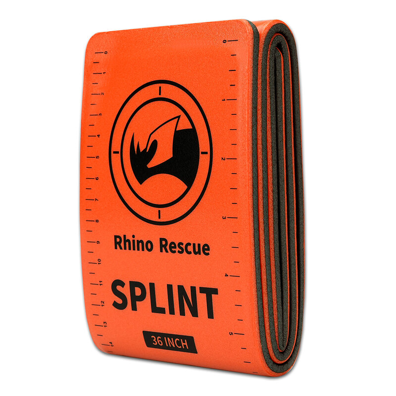 Многоразовая мягкая шина Rhino Rescue 36“ для травм ног, коленей, ступней и рук оранжевая