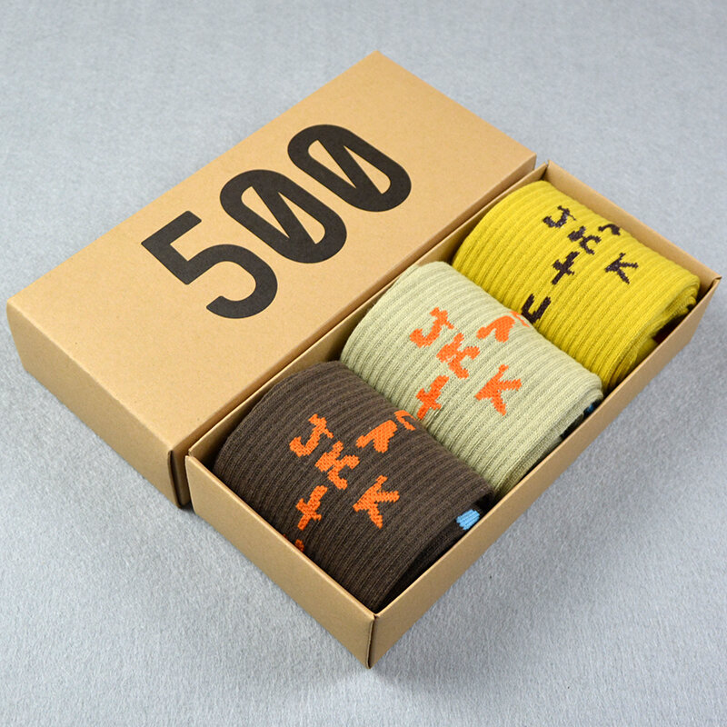 Хлопковые носки chauscactus Jack для мужчин, 3 пары/коробка, бесплатная доставка