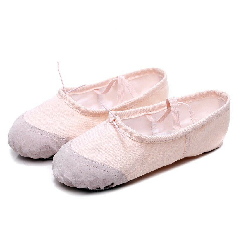 Professional Child Girls Kids tela di cotone Soft Ballet Dance Practice Shoes Gym muslimb Ballet pantofole