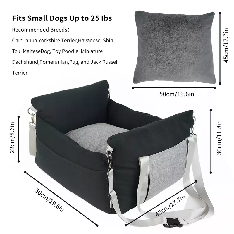 Car Dog Kennel Car Waterproof Safety Seat Pet Car Bag Portable Kennel Pet Cushion Cage Dog Accessories Dog Travel House