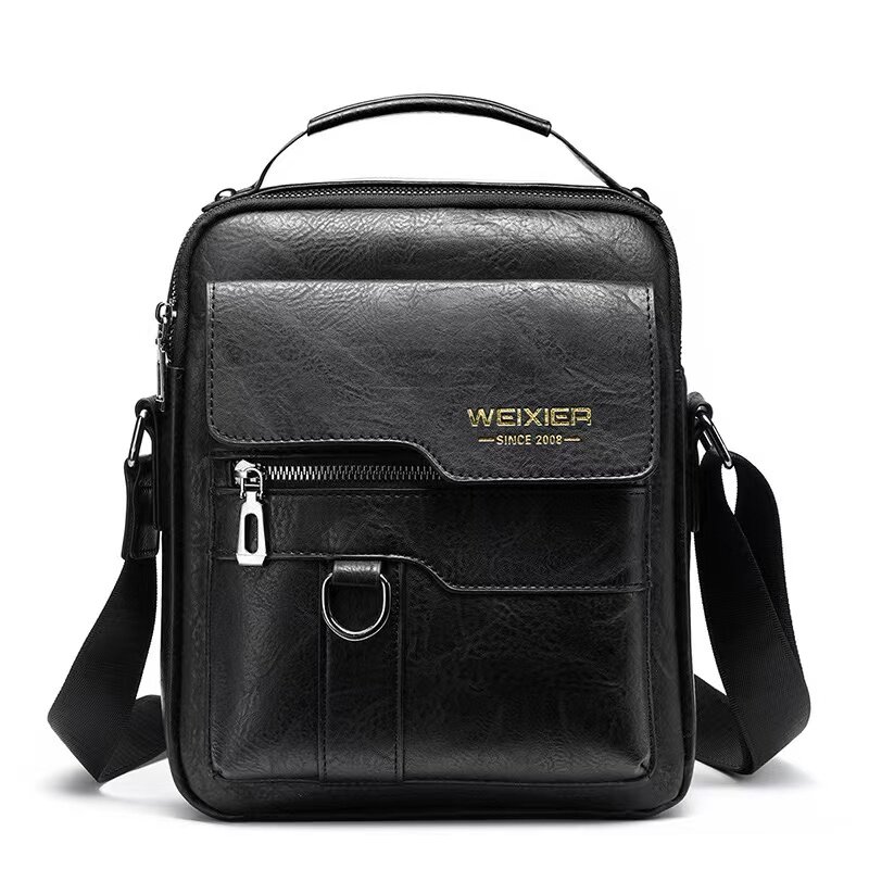 Brand Men Shoulder Bag for 9.7" ipad Men PU Leather Flaps Men's Crossbody Bags Business Flap Male Solid Messenger Bag Travel Bag