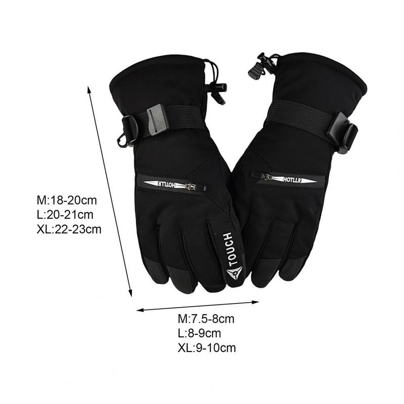 1 Pair Skiing Gloves Men Finger Gloves Camouflage Thicken Touch Screen Winter Coldproof Gloves Winter Sports Accessories