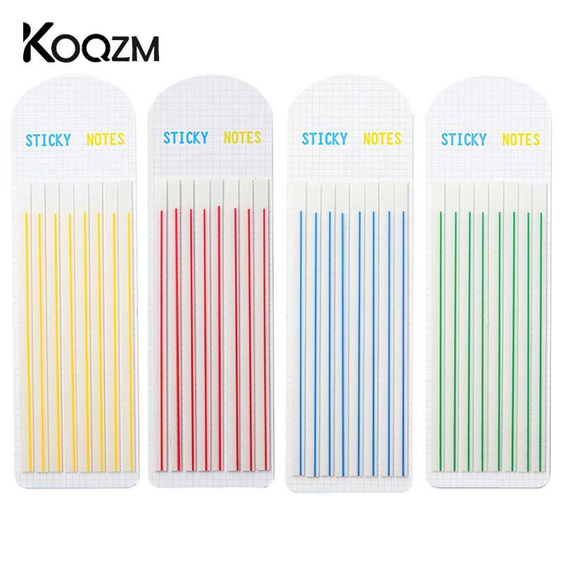 1Pcs Transparent Fluorescent Index Tabs Flags Sticky Notes Pads Clear Notepad Waterproof Memo Pad School Office Stationery
