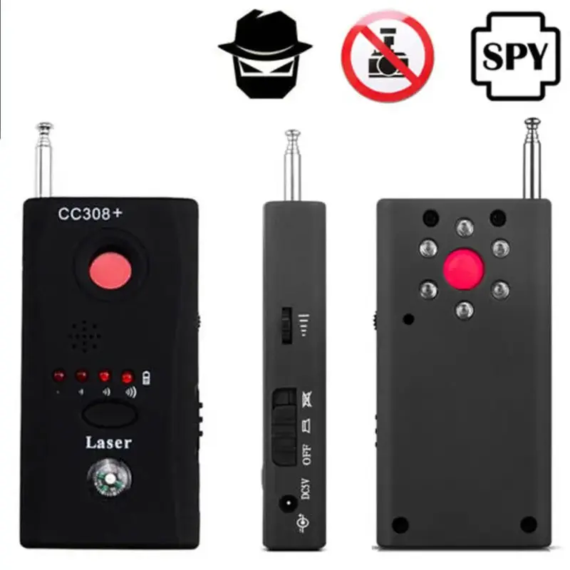 Bezprzewodowa ukryta kamera szpiegowska detektor CC308 + fala radiowa wykrywanie wszystkich sygnałów pełnozakresowy wyszukiwarka urządzeń WiFi RF GSM ochrona bezpieczeństwa