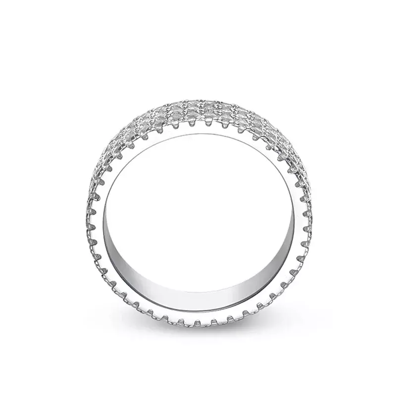 ALITREE-anillo de diamantes de moissanita de Color D para mujer, anillos de plata de ley s925 originales con certificado GRA, joyería, bandas de boda