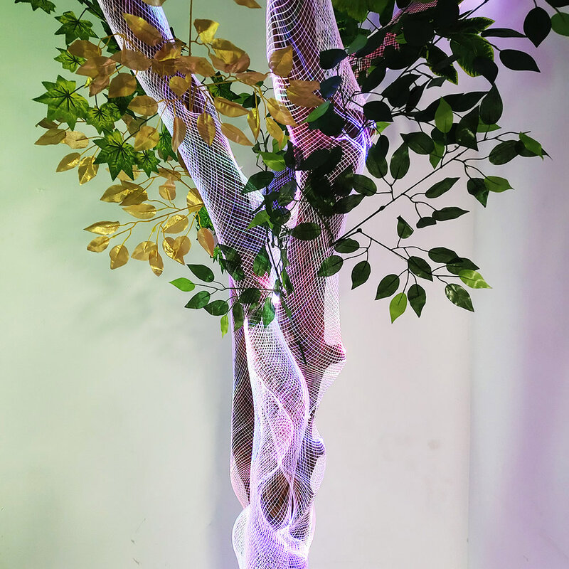 Пластиковая оптическая волоконная сетка для детской яркости светящиеся потолочные деревья настенный фон домашние украшения-освещение из оптоволокна